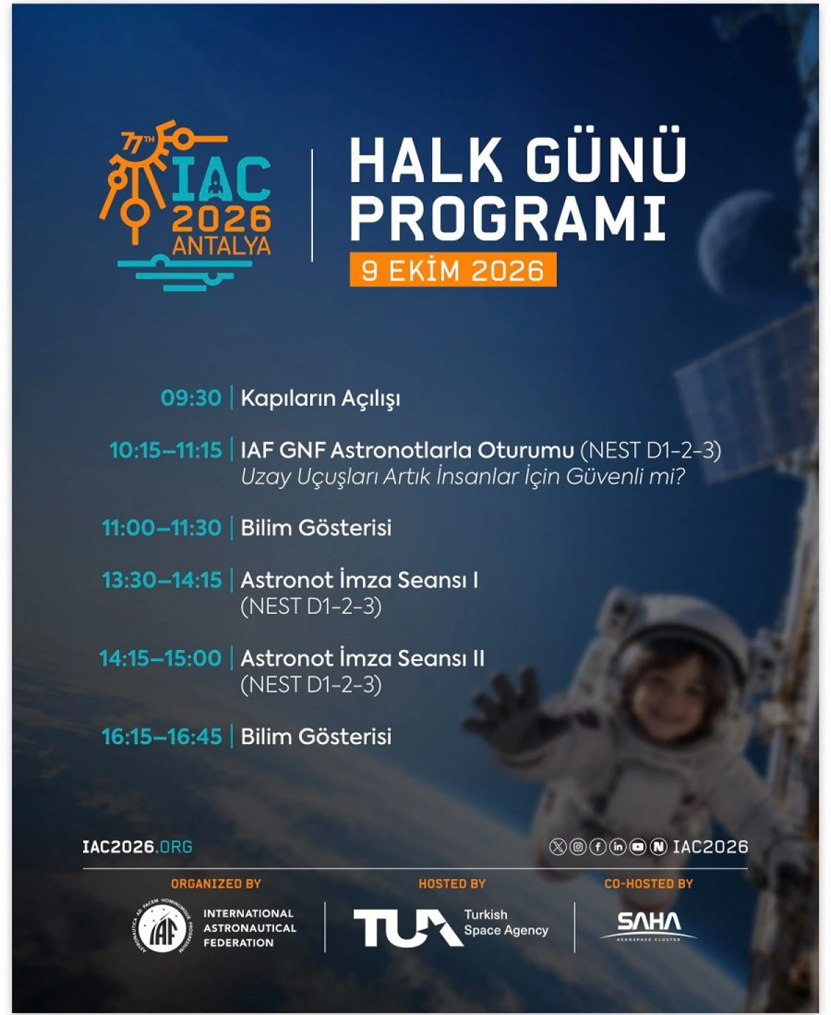 77. Uluslararası Uzay Kongresi&rsquo;nde Halk G&uuml;n&uuml; Heyecanı