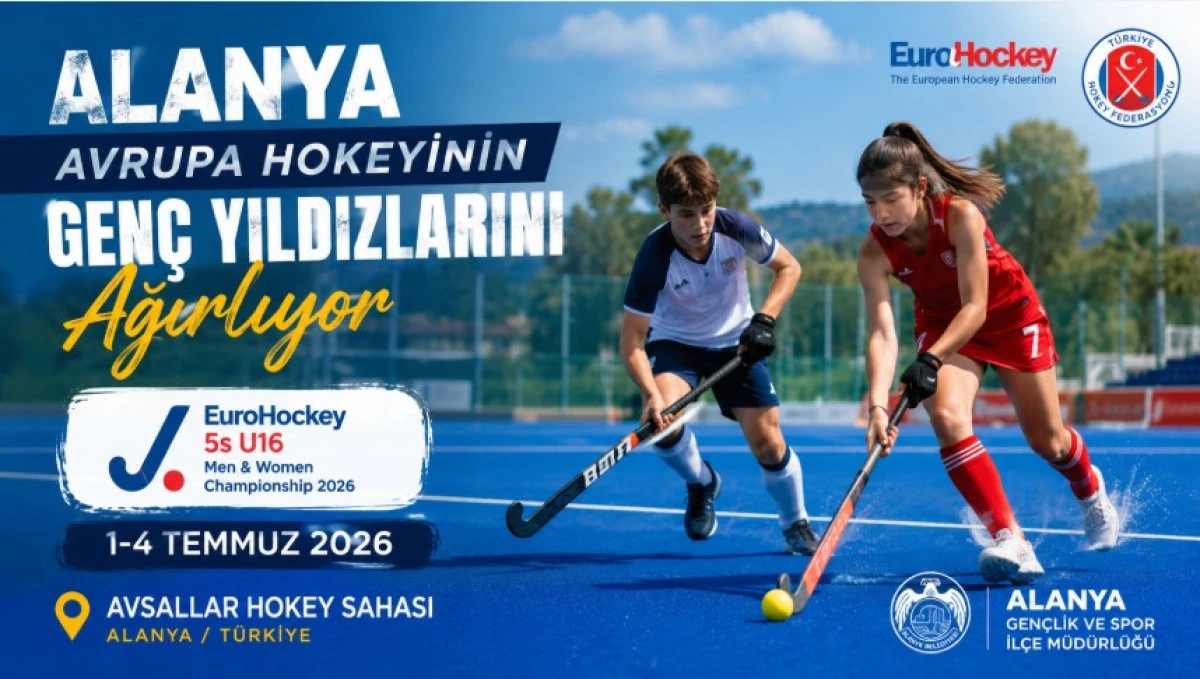 Alanya Avrupa'nın Gen&ccedil; Hokey Yıldızlarına Ev Sahipliği Yapacak