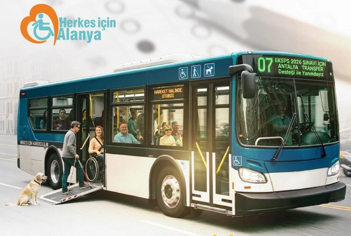 Alanya Belediyesi&rsquo;nden EKPSS Adaylarına &Uuml;cretsiz Ulaşım Desteği