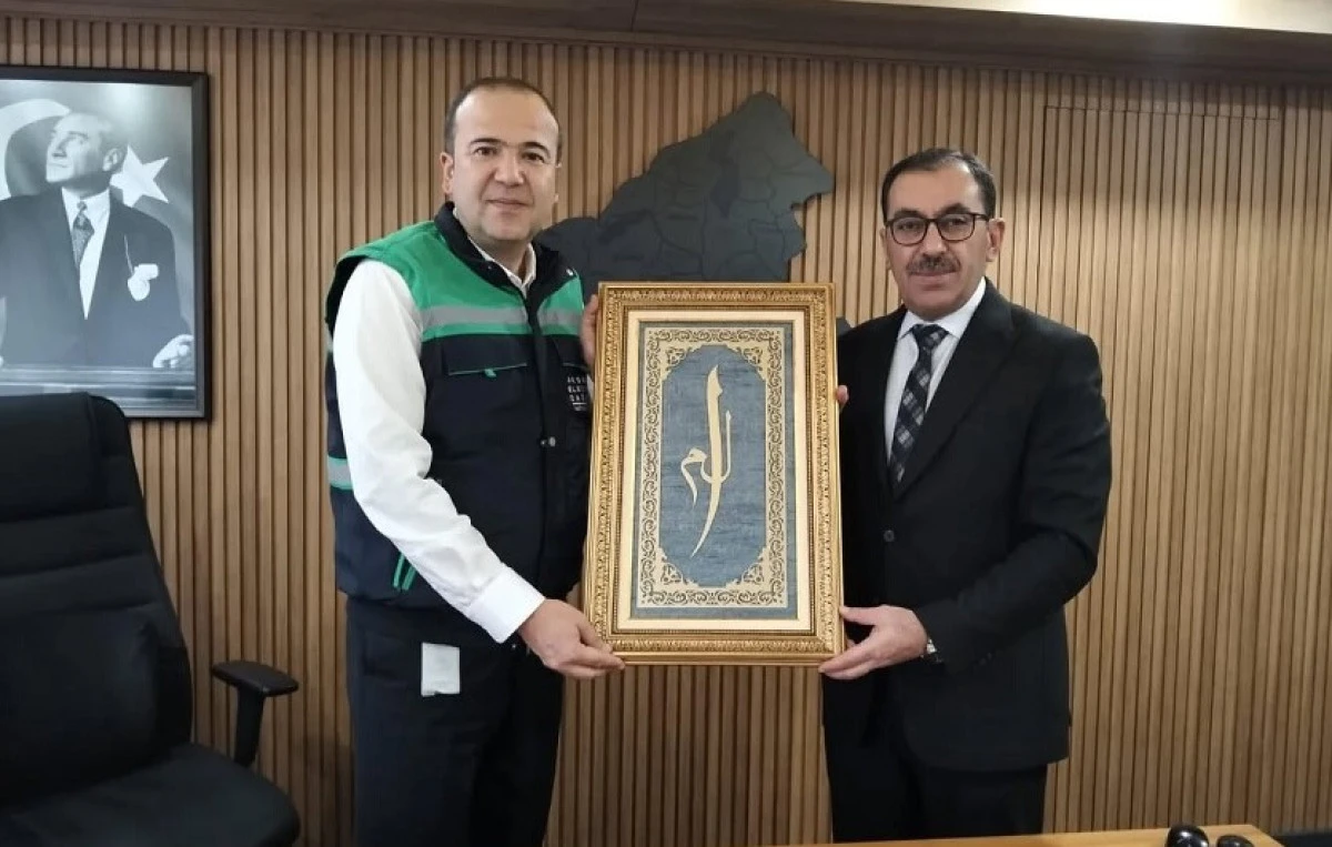 Alanya M&uuml;ft&uuml;s&uuml; Mehmet Seven&rsquo;den Akdeniz Elektrik Genel M&uuml;d&uuml;r&uuml; Baydar&rsquo;a Ziyaret