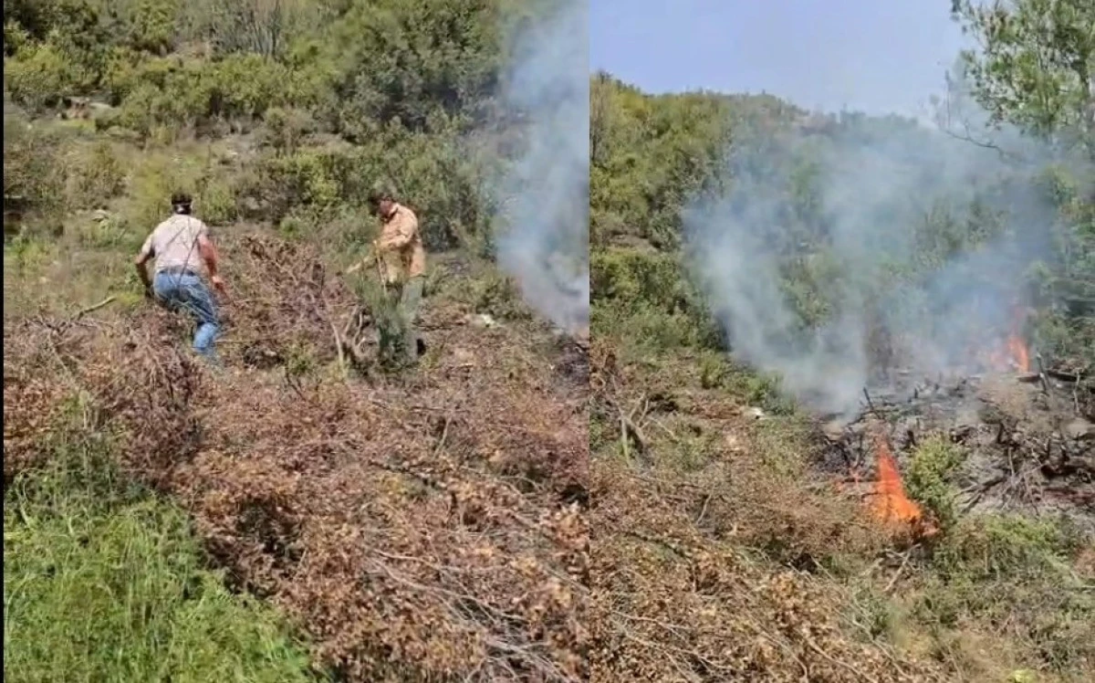 Alanya Şıhlar Mahallesi&rsquo;nde Makilik Alanda Yangın Kontrol Altına Alındı