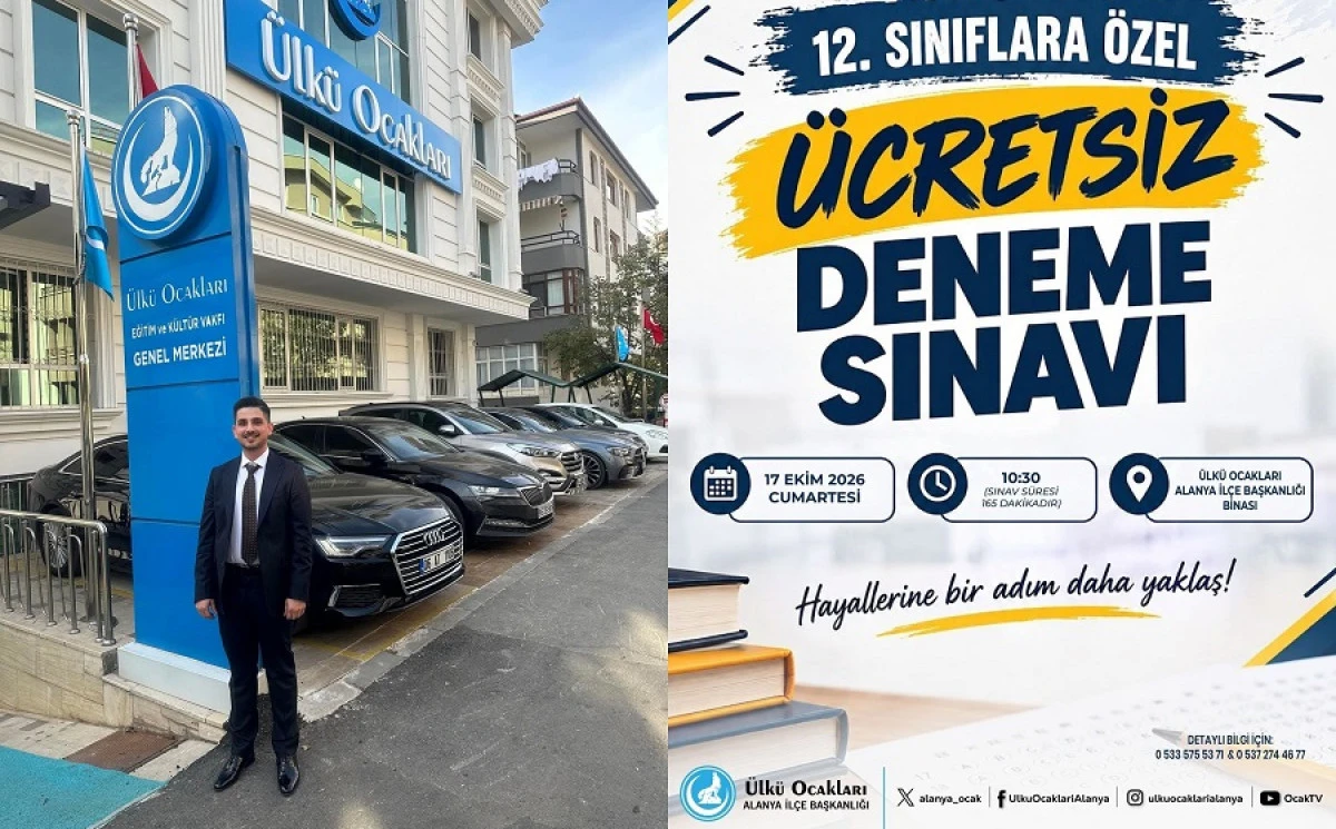 Alanya&rsquo;da 12. Sınıflara &Uuml;cretsiz Deneme Sınavı