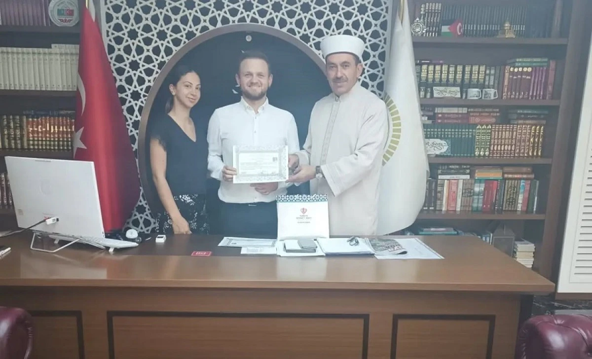 Alanya&rsquo;da Alman Vatandaşı Bettgens Sven M&uuml;sl&uuml;man Oldu