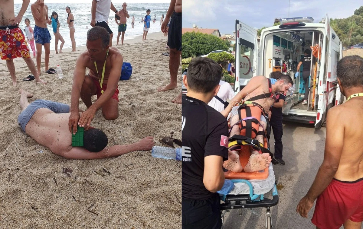 Alanya&rsquo;da Boğulma Tehlikesi Ge&ccedil;iren Tatilciyi Cankurtaran Kurtardı