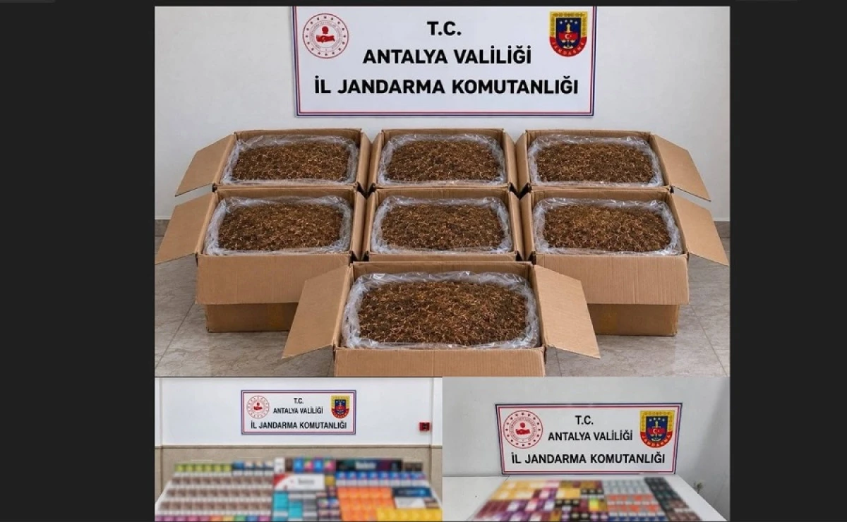 Alanya&rsquo;da Ka&ccedil;ak T&uuml;t&uuml;n Operasyonu: 210 Kilo T&uuml;t&uuml;n Ele Ge&ccedil;irildi