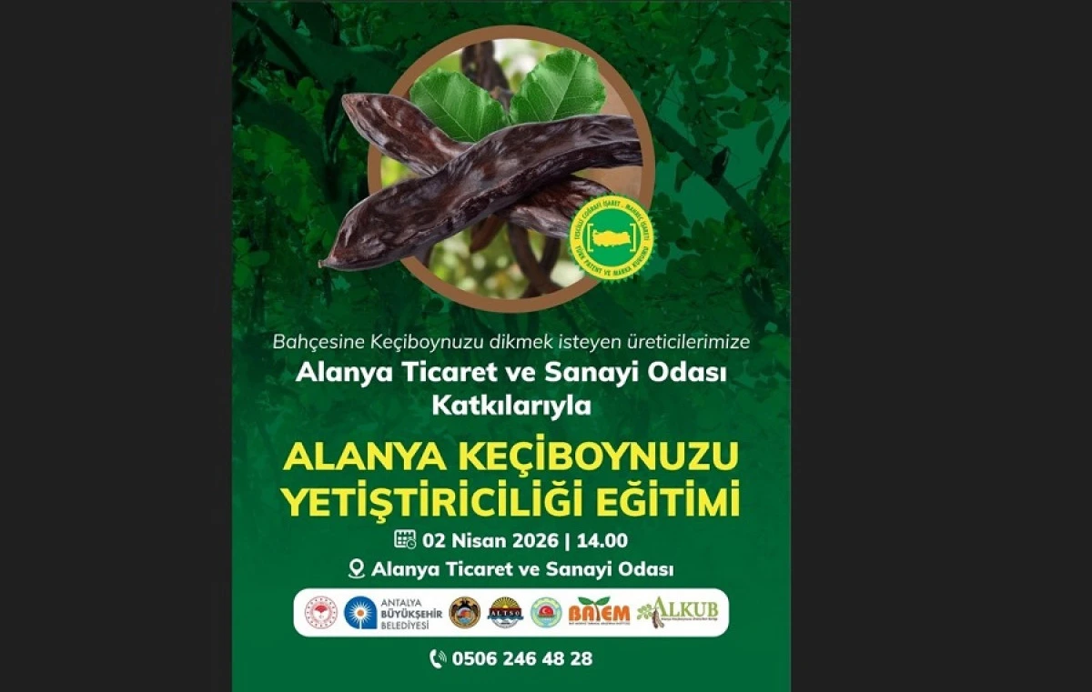 Alanya&rsquo;da Ke&ccedil;iboynuzu Yetiştiriciliği Eğitimi İ&ccedil;in &Ccedil;ağrı