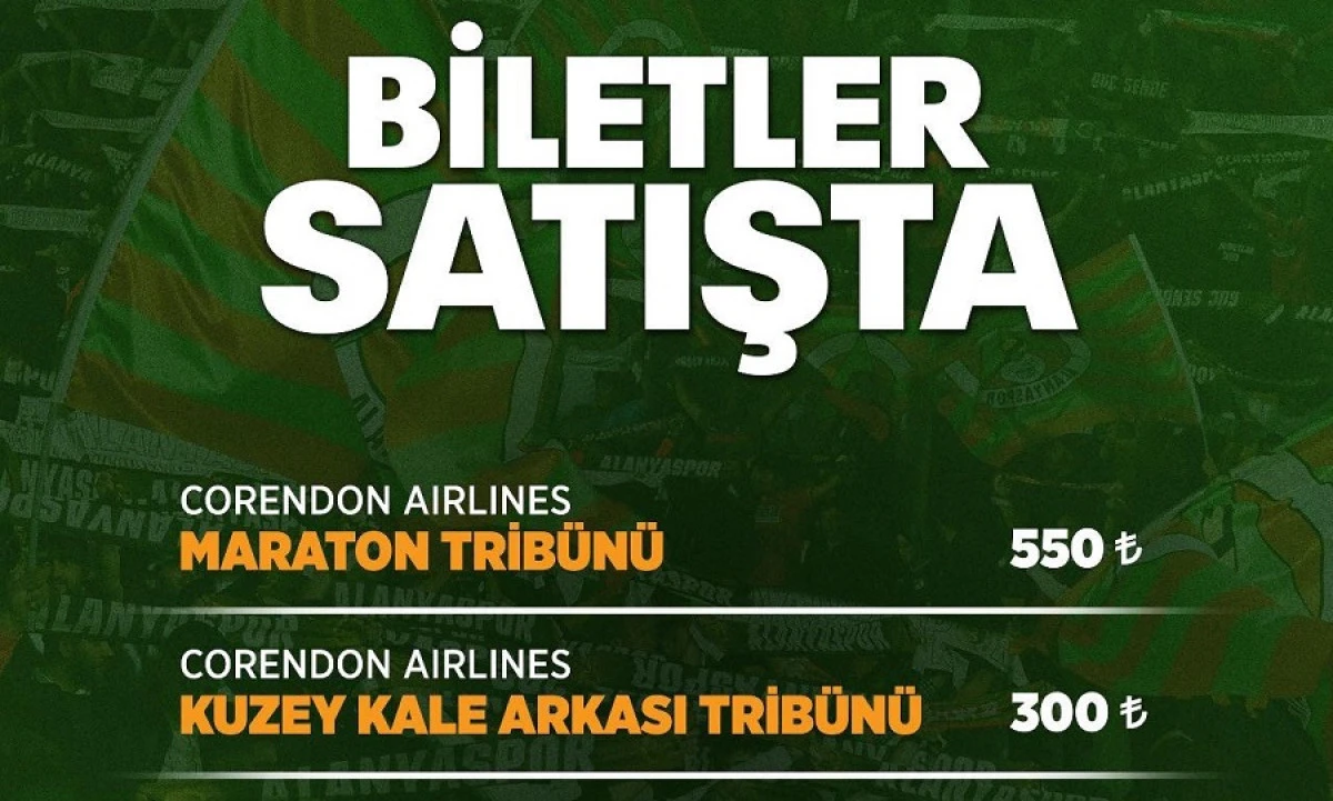 ALANYASPOR &ndash; FATİH KARAG&Uuml;MR&Uuml;K MA&Ccedil;ININ BİLETLERİ SATIŞTA