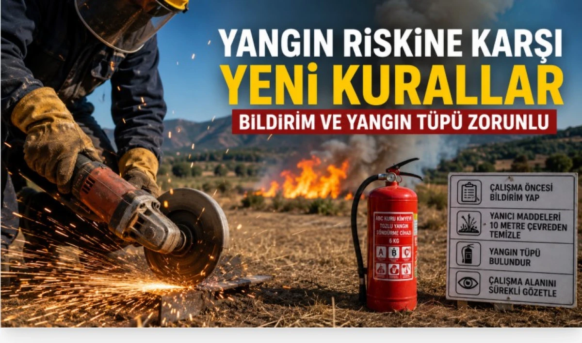 Antalya&rsquo;da Kıvılcım &Ccedil;ıkaran Makinelere Yeni Yangın Kuralları