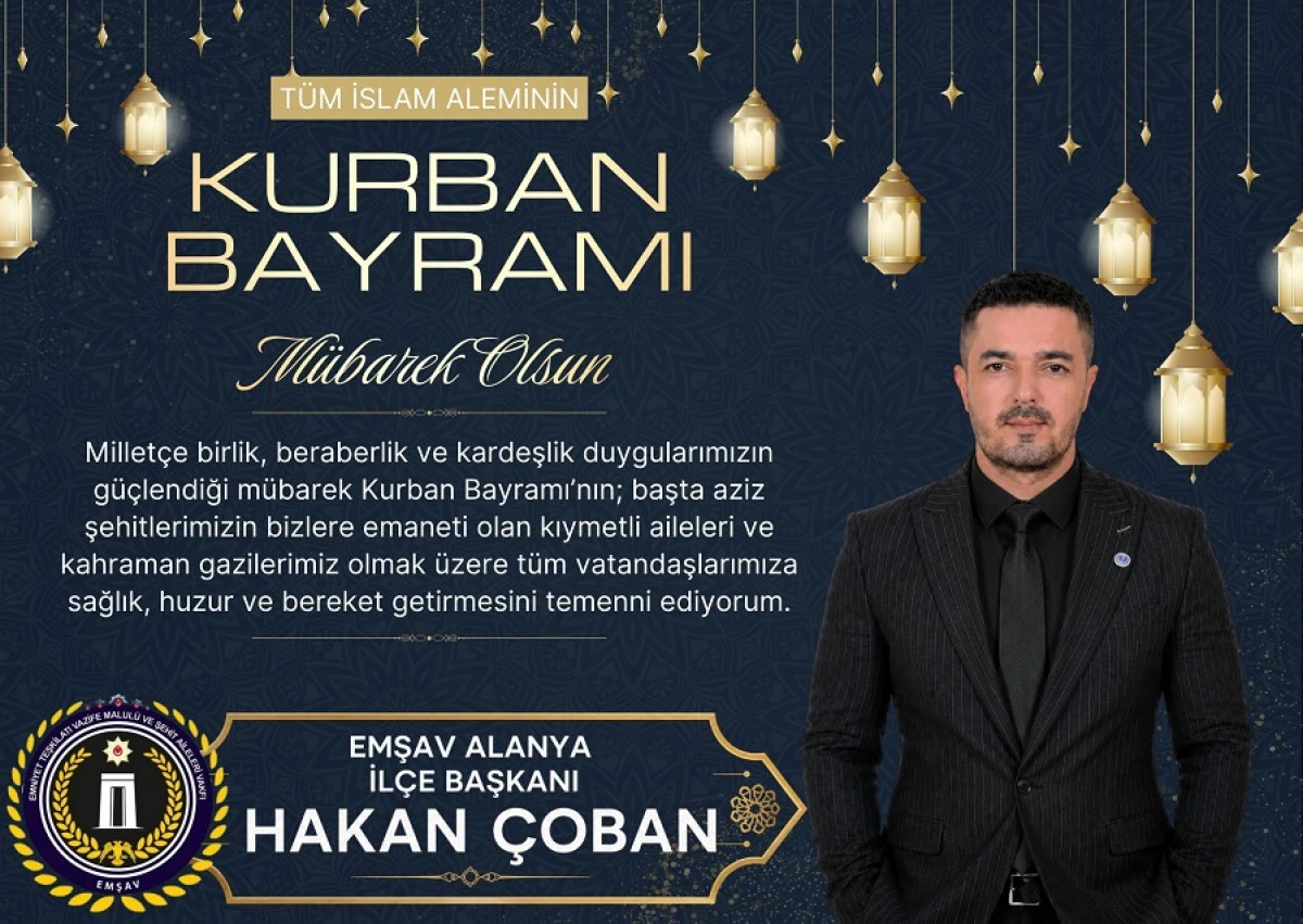 EMŞAV Alanya&rsquo;dan Kurban Bayramı Mesajı