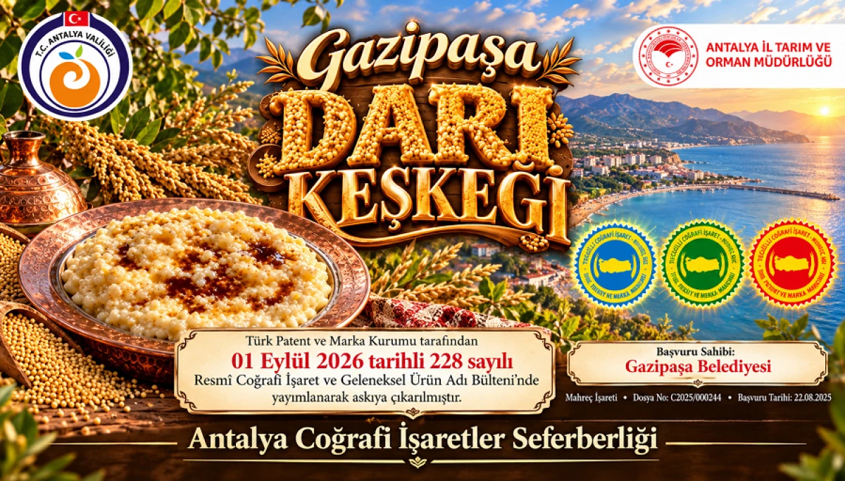Gazipaşa darı keşkeği tescile hazırlanıyor