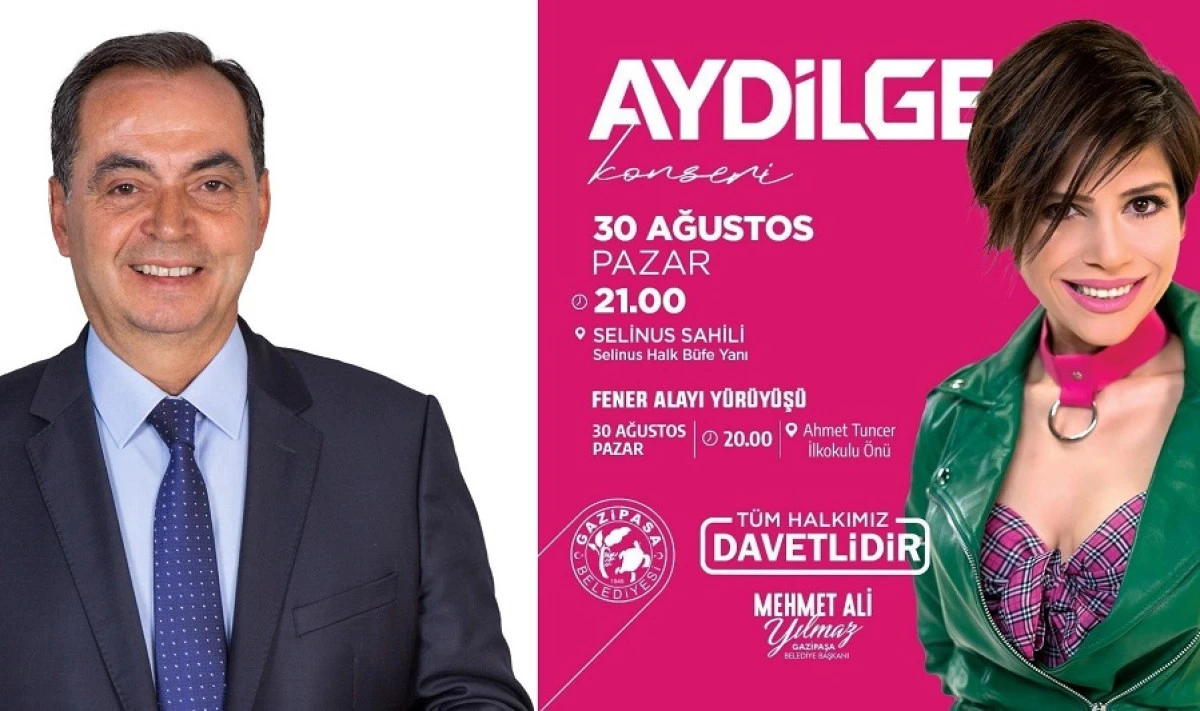 Gazipaşa&rsquo;da 30 Ağustos Coşkusu: Başkan Yılmaz&rsquo;dan Fener Alayı Ve Konser Daveti