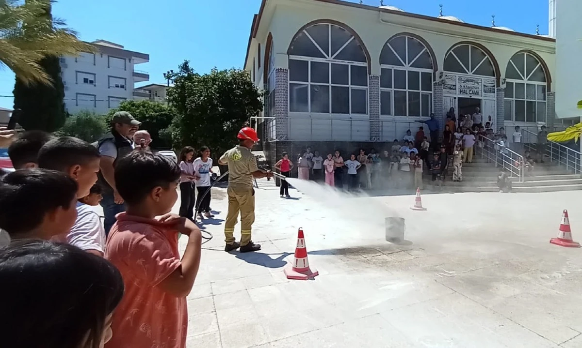 Gazipaşa&rsquo;da &Ouml;ğrencilere Orman Yangınları Eğitimi Ve Tatbikatı