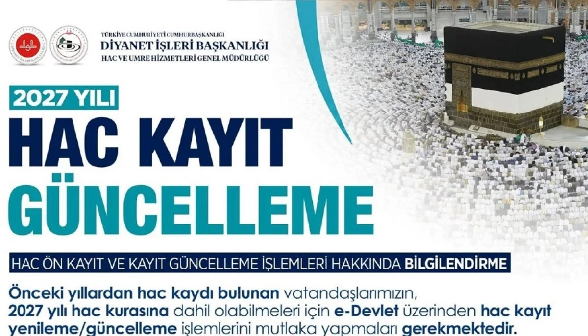 Hac Kaydınızı G&uuml;ncellemeyi Unutmayın