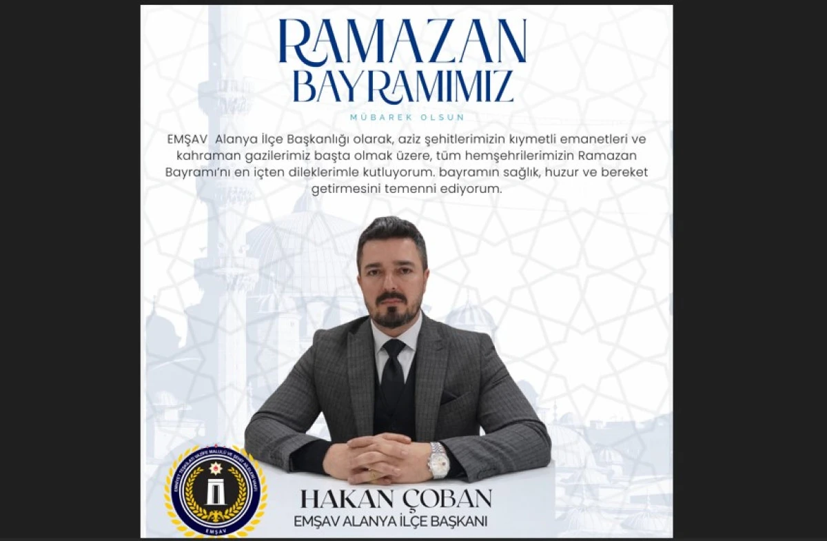 &ldquo;Hakan &Ccedil;oban: Bayramlar Birlik Ve Beraberliğin Simgesidir&rdquo;