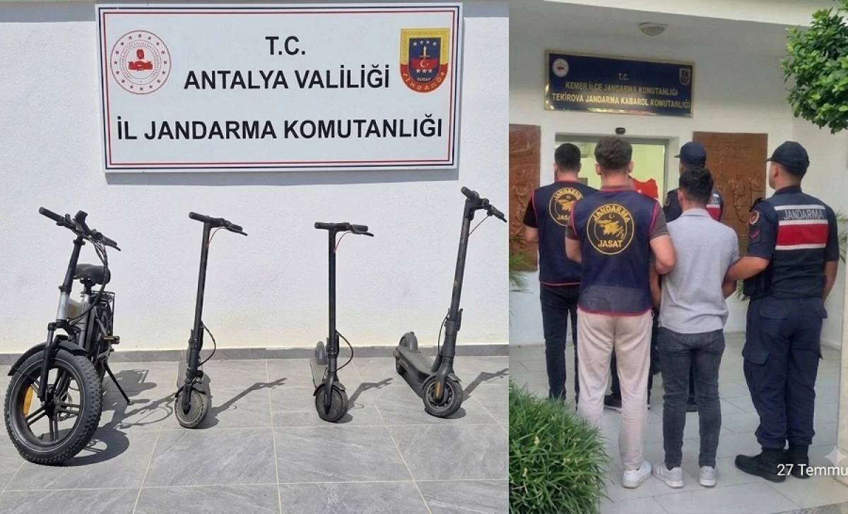 Kemer'de 5 Faili Me&ccedil;hul Hırsızlık Olayını JASAT Aydınlattı