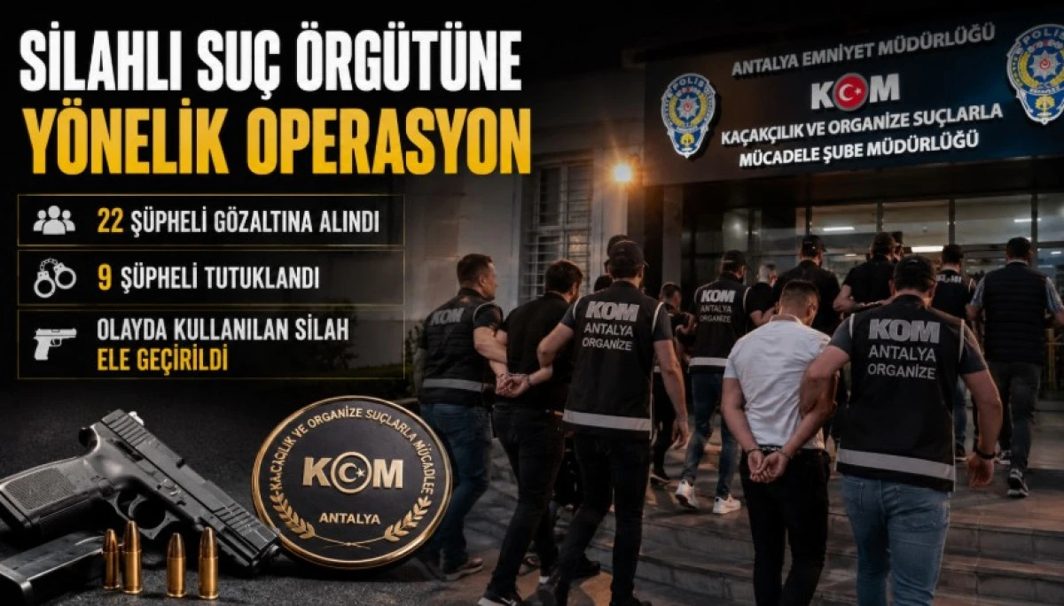 Kepez'deki Silahlı Saldırıda Su&ccedil; &Ouml;rg&uuml;t&uuml;ne Operasyon: 9 Tutuklama