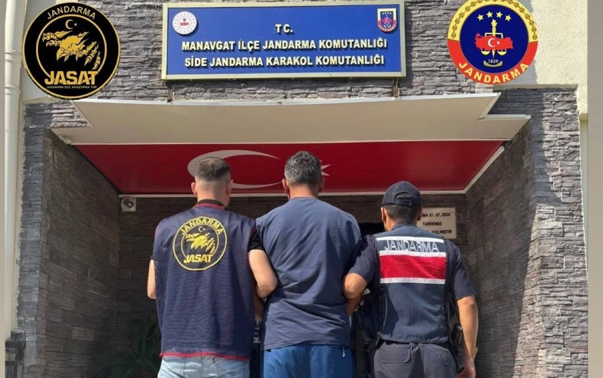 Manavgat&rsquo;ta 14 Yıl 4 Ay Hapis Cezası Bulunan Şahıs JASAT Tarafından Yakalandı