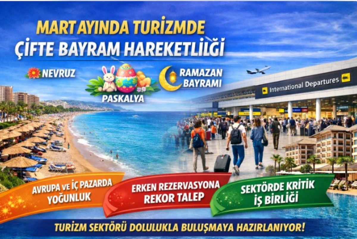 Mart Ayında Turizmde &Ccedil;ifte Bayram Hareketliliği