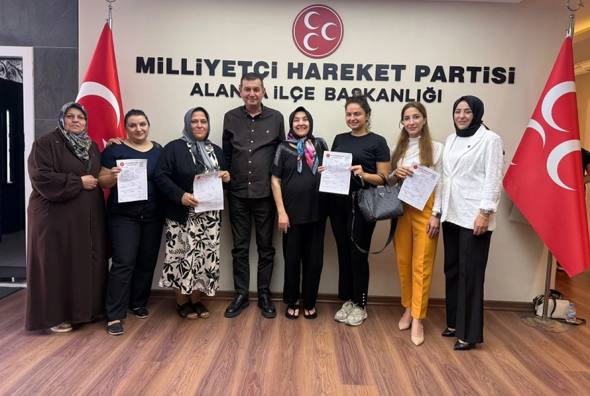 MHP Alanya Teşkilatına 5 Yeni &Uuml;ye Daha Katıldı