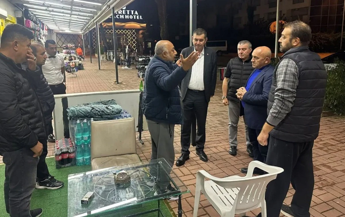 T&uuml;rkdoğan&rsquo;dan Konaklı esnafına ge&ccedil;miş olsun ziyareti