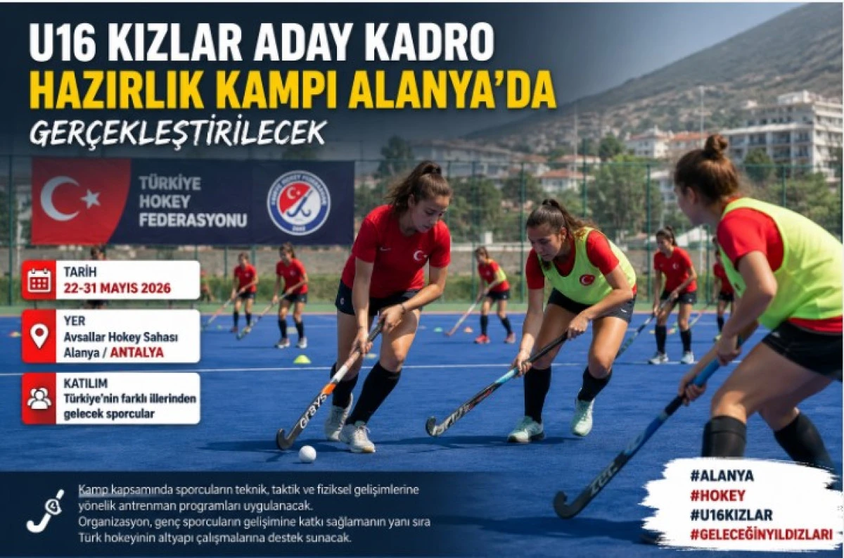 U16 Kızlar Aday Kadro Hazırlık Kampı Alanya&rsquo;da Başlıyor