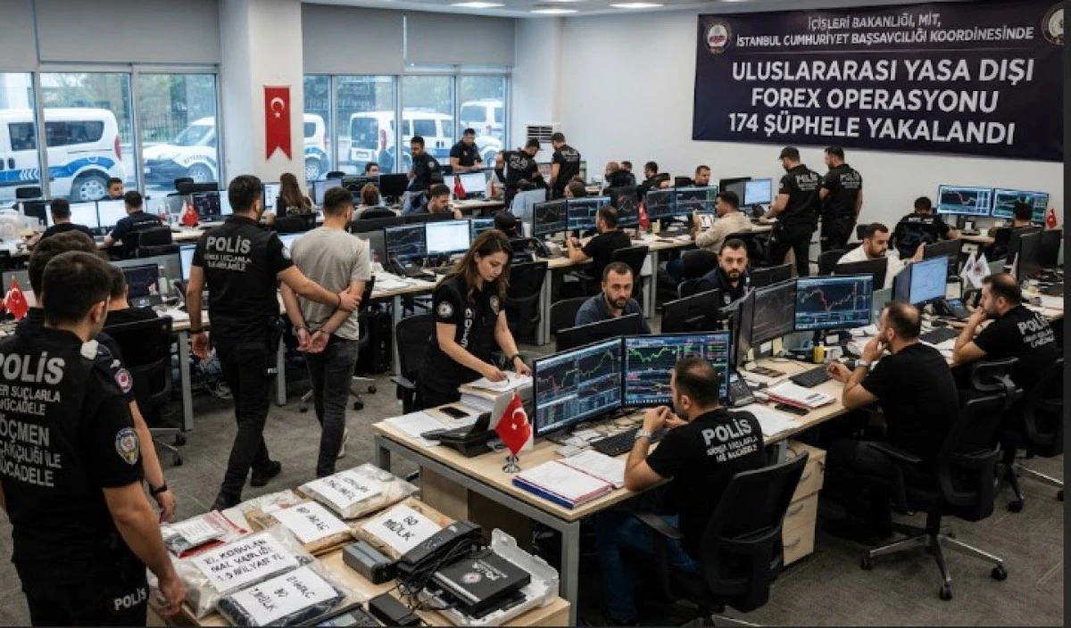 Uluslararası Yasa Dışı Forex Operasyonunda 174 Ş&uuml;pheli Yakalandı